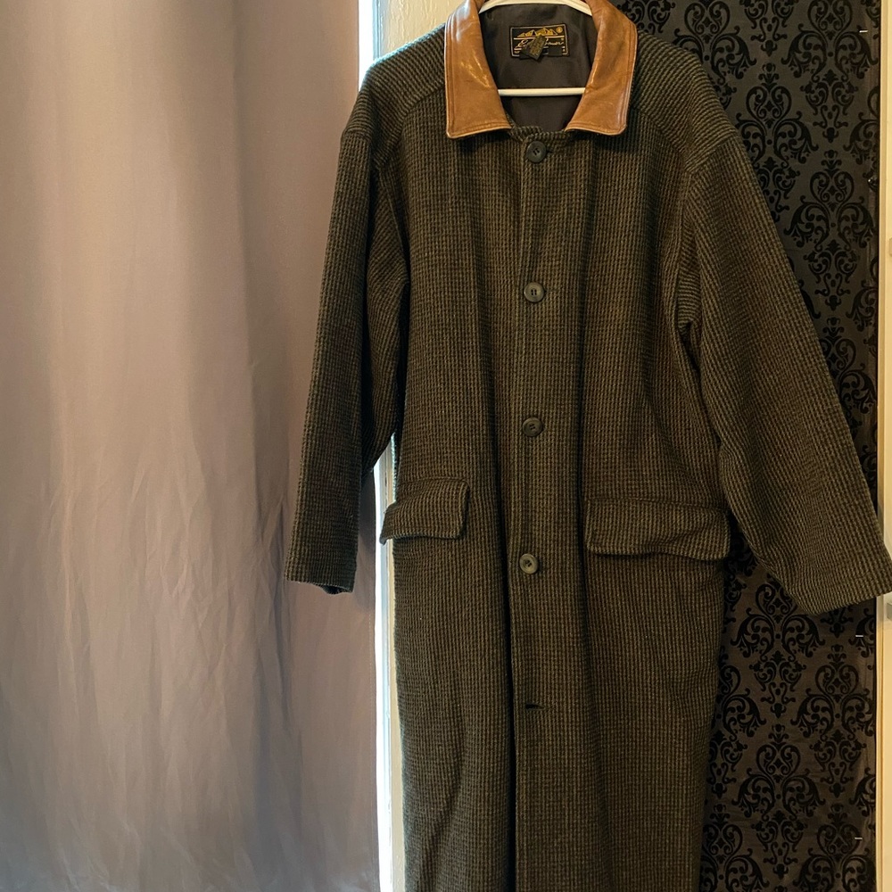Vintage Eddie Bauer wool trench coat
